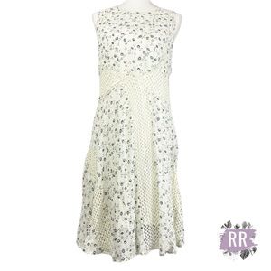 FLOREAT Windswept Lattice Floral Slip Dress